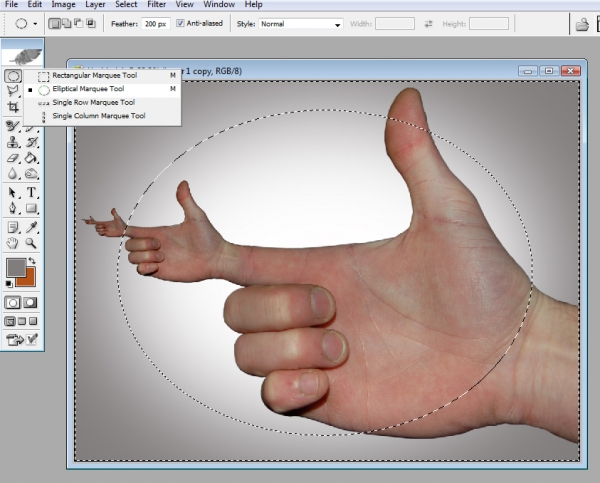 Creation of Fingerhand: Step 5